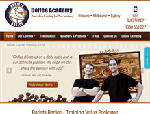 Tablet Screenshot of baristabasics.com.au